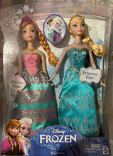 * Mattel ~ Disney Frozen Anna and Elsa Royal Sisters 12" Barbie Doll Twin set 2013