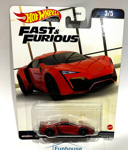 HOT WHEELS Fast & Furious - W Motors Lykan Hypersport (Red - Furious 7) 3/5