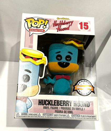 HANNA BARBERA Funko Pop Flocked Huckleberry Hound 15 Vinyl Figure