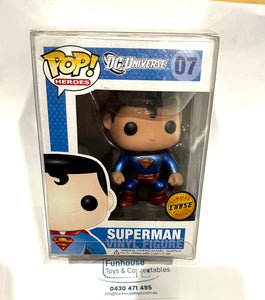 Superman DC Universe CHASE Metallic #07 Limited Edition Pop! Vinyl (Vaulted)