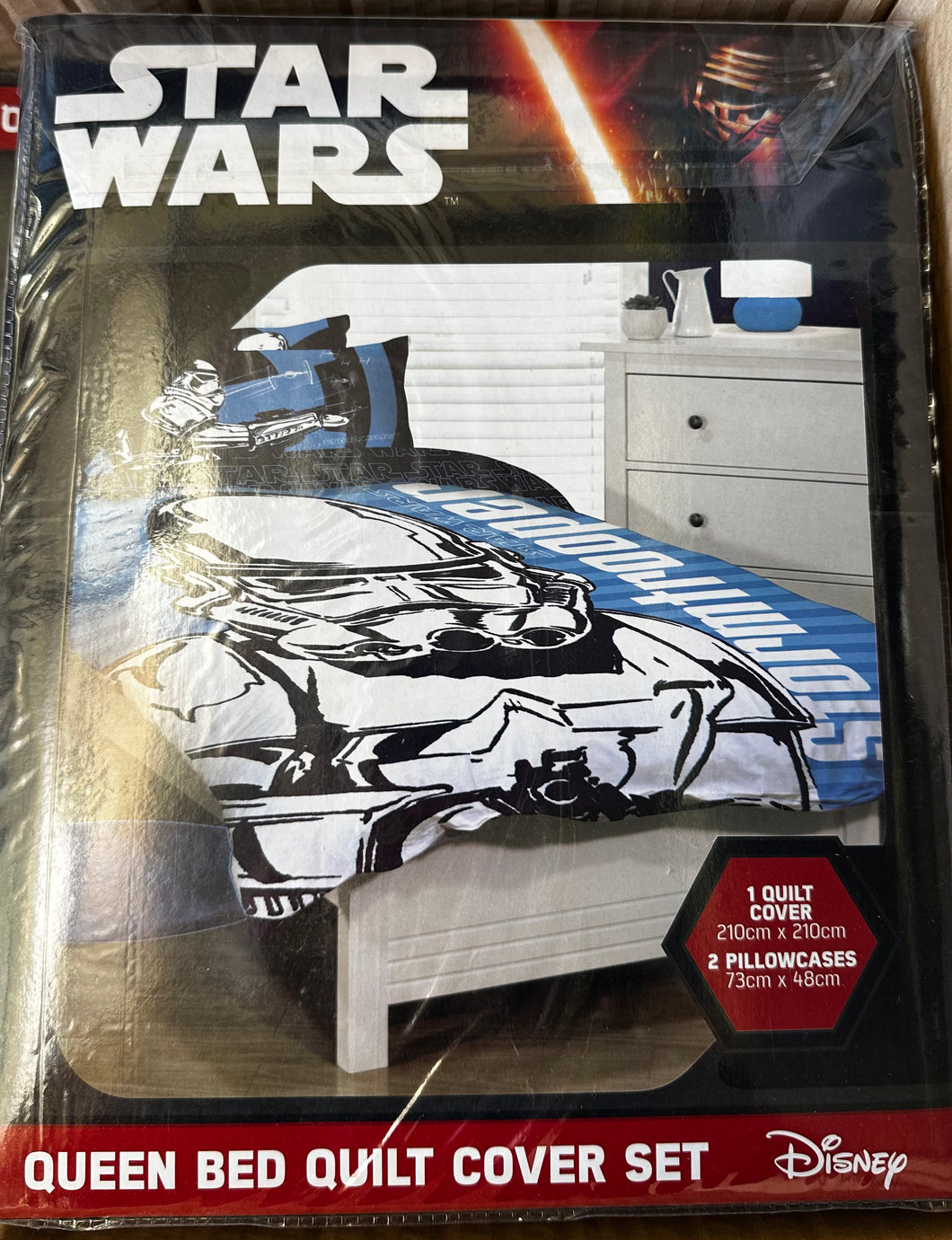 LICENSED DISNEY - Star Wars Stormtrooper QUEEN Quilt Cover Set