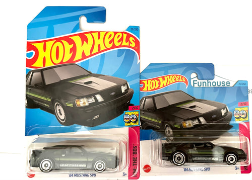Hot Wheels '84 Ford Mustang SVO HW The 80's 2/10 2023 Long & Short Card