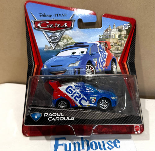 Mattel Disney Pixar Cars 2 2010 Movie Diecast 1:55 No 9 Raoul Caroule V2809 *