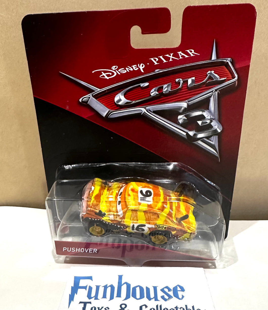 Disney Pixar Cars Diecast ~ Cars 3 ~ Pushover No 16 Mattel 2017 RARE CAR *