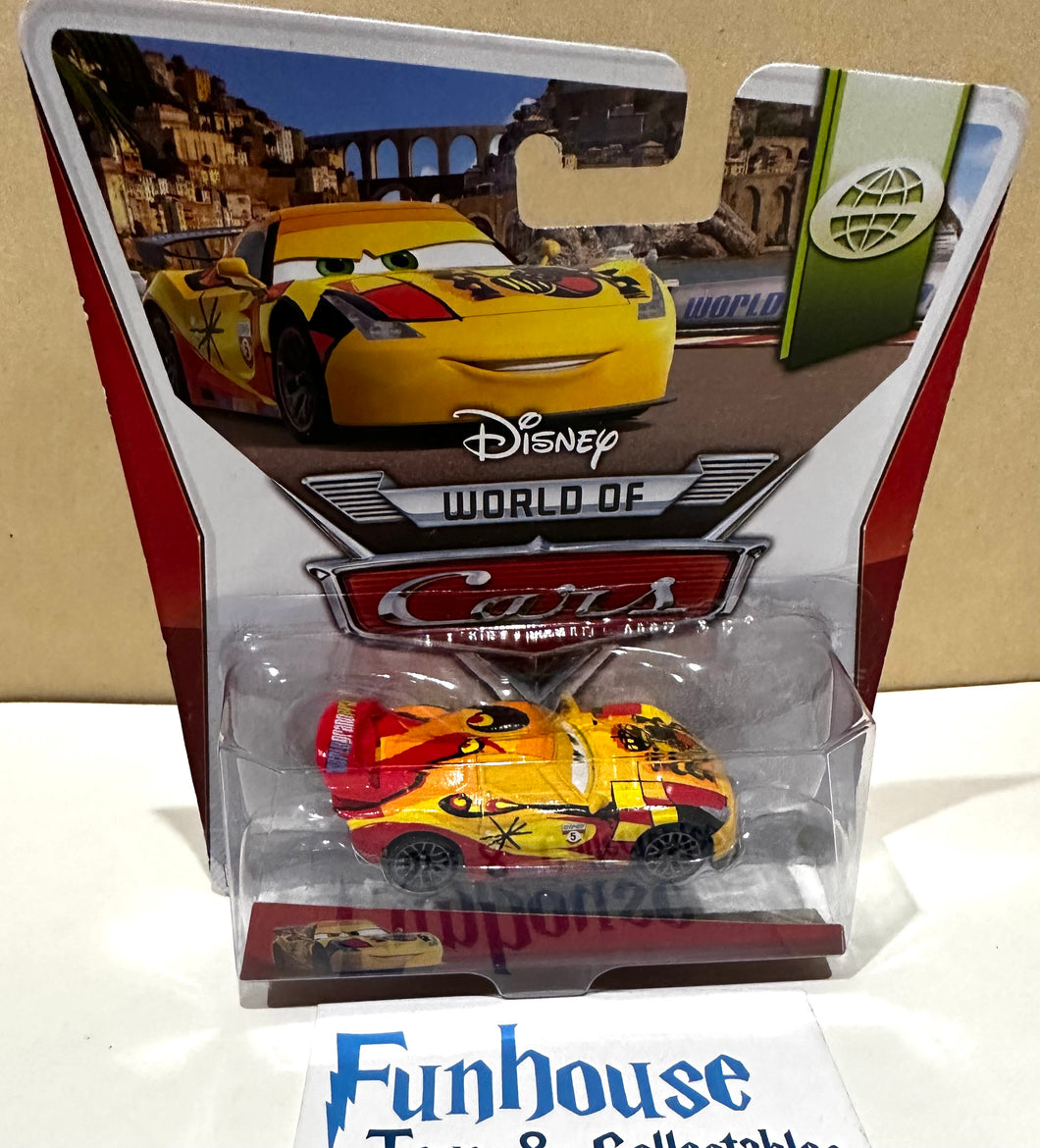 Disney Pixar Cars ~ Miguel Gamino Mattel World Racing Cup 7/15 Mattel 2013 *