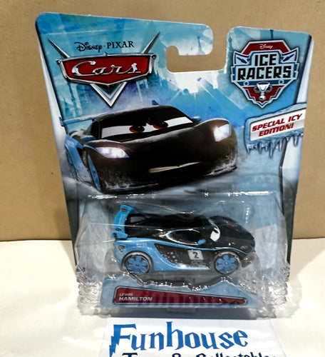 Disney Pixar Cars Ice Racers 1:55 Scale Diecast Vehicle LEWIS HAMILTON Mattel 2014 *