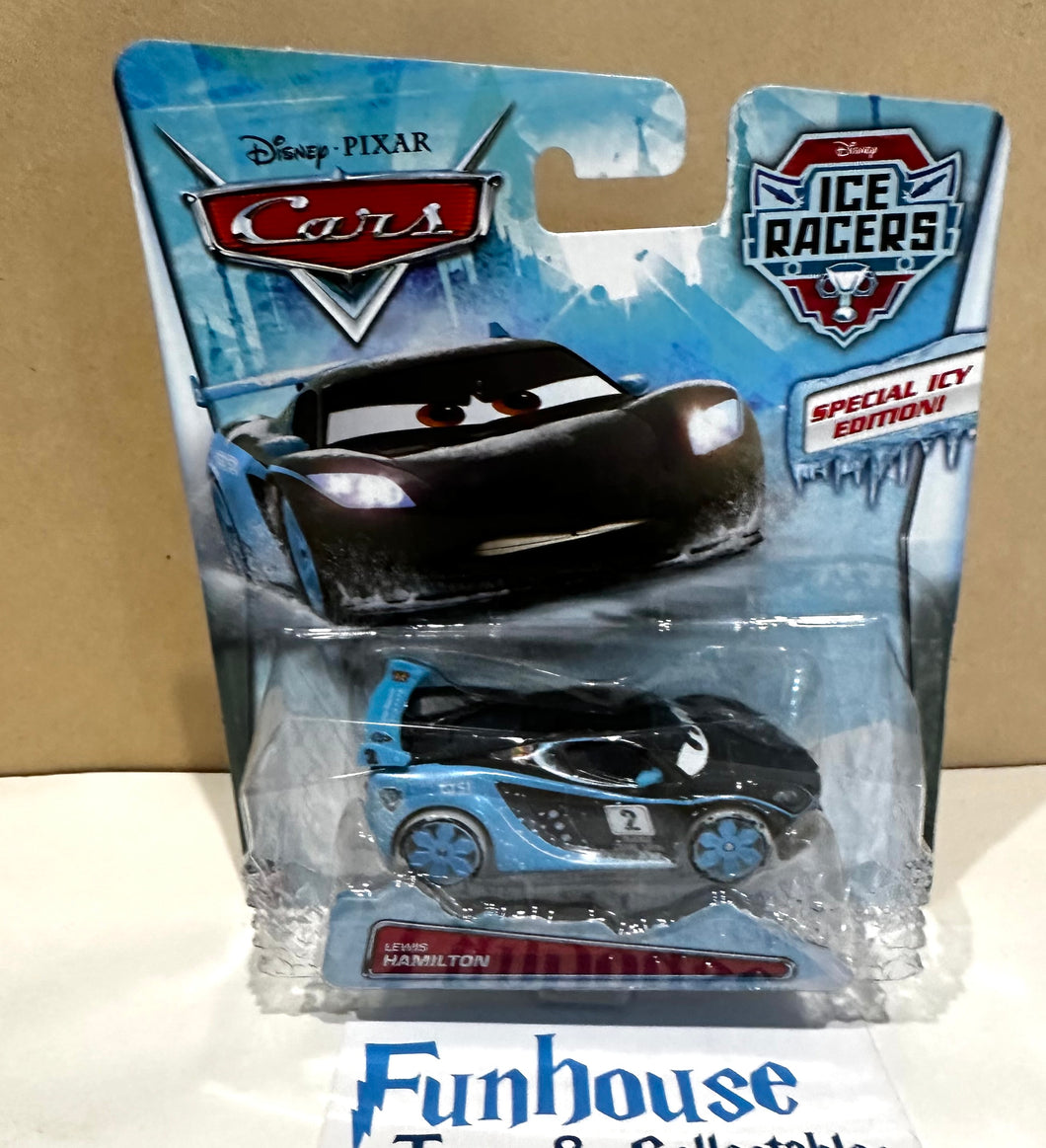Disney Pixar Cars Ice Racers 1:55 Scale Diecast Vehicle LEWIS HAMILTON Mattel 2014 *