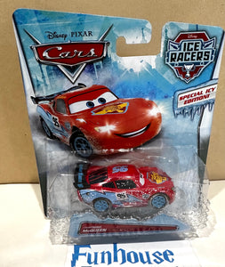 Disney Pixar Cars Ice Racers 1:55 Scale Diecast Vehicle Lightning McQueen Mattel 2014 *