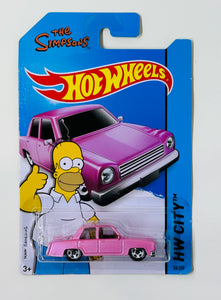 Hot Wheels The Simpsons Family Car Pink/SP5 - HW CITY TOONED 2013 #56/250