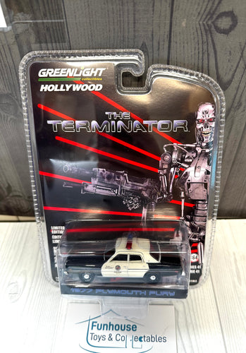 GREENLIGHT 1:64 2024 HOLLYWOOD SERIES 41 THE TERMINATOR 1977 PLYMOUTH FURY