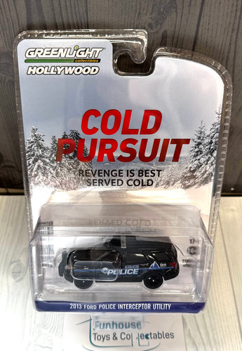 Greenlight Hollywood Series Cold Pursuit 2013 FORD POLICE INTERCEPTOR UTILITY 1:64 SCALE