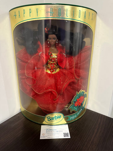 MATTEL ~ 1993 Happy Holidays Special Edition Christmas Barbie AFRICAN VINTAGE