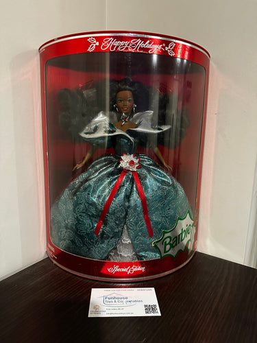 MATTEL ~ 1995 Happy Holidays Special Edition Christmas Barbie AFRICAN VINTAGE