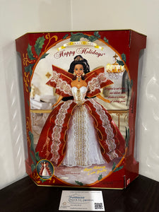 MATTEL ~ 1997 Happy Holidays Special Edition Christmas Barbie VINTAGE BRUNETTE