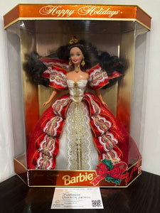 MATTEL ~ 1997 Happy Holidays Special Edition Christmas Barbie VINTAGE BRUNETTE