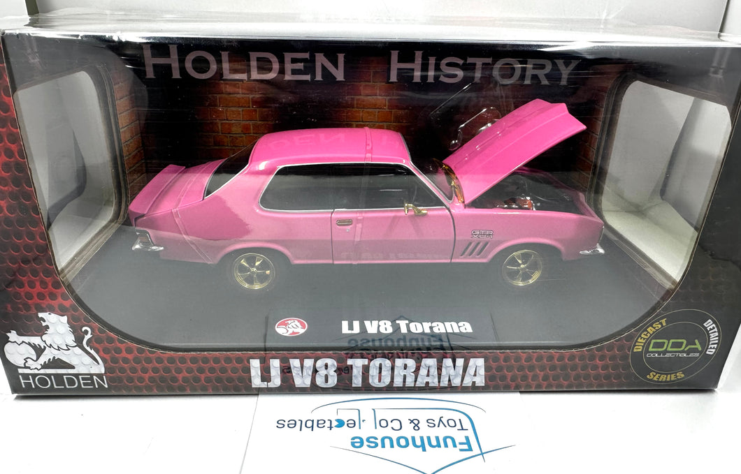 HOLDEN Strike Me Pink LJ Torana CHASE GOLD TRIM 1:24 Scale Diecast model