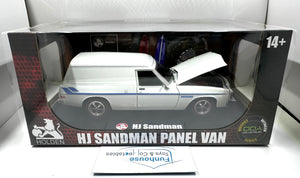 Holden HJ SANDMAN Panel Van White with Blue stripe JACKFROST