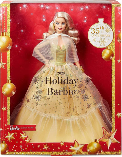 Barbie - 2023 Holiday Barbie Doll ~ 35TH ANNIVERSARY SIGNATURE ~BLONDE HAIR