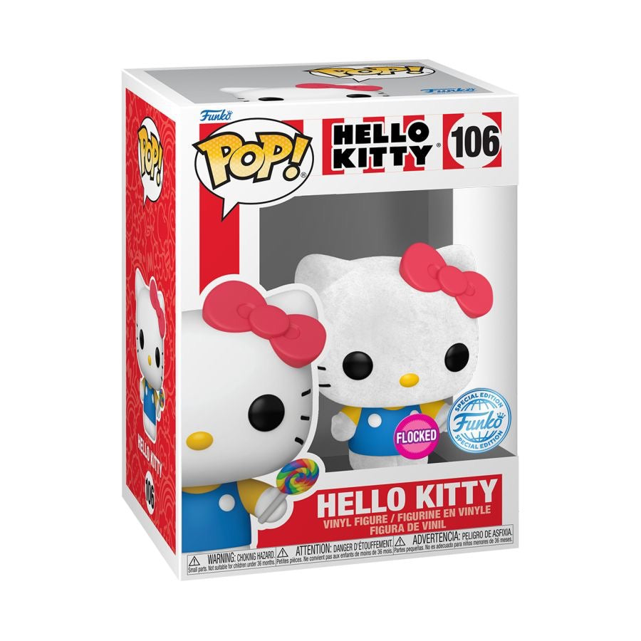 Hello Kitty - Hello Kitty (with Lollipop) Flocked Pop! Vinyl! 106