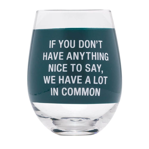 WINE GLASS: