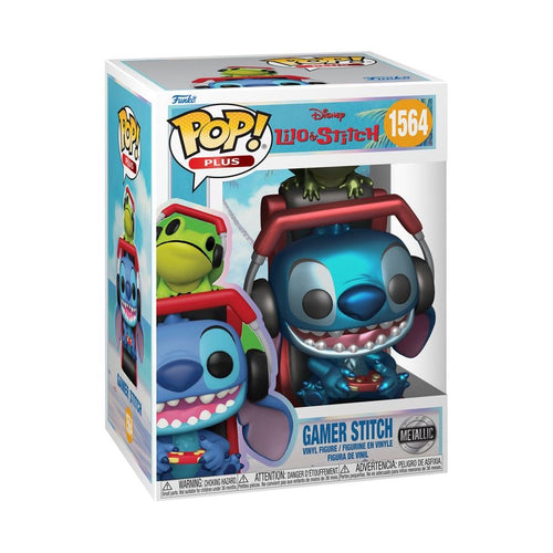 Lilo & Stitch - Gamer Stitch (Metallic) Pop Vinyl! 1564