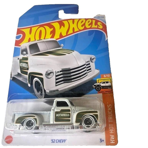 Hot Wheels 52 Chevy White Chevrolet Pickup 2024 139 / 250 HTC36 Long Card