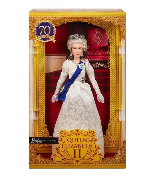 Queen Elizabeth II 70th Anniversary Signature Barbie Doll
