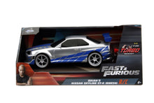 Fast & Furious - 2002 Nissan Skyline GT-R (BNR34) 1:24 Scale Remote Control Car