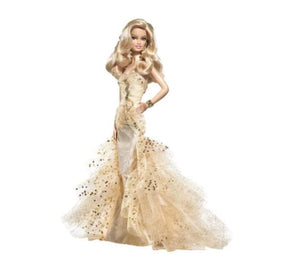 50th Anniversary Barbie Doll 2008 Gold Gown Mattel Robert Best Design