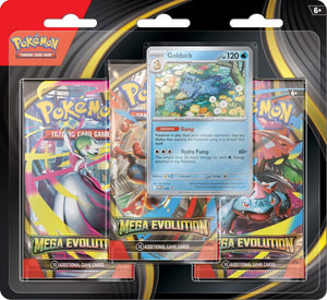 Pokémon TCG: Mega Evolution Three Booster Blister ( 2 PACKS )