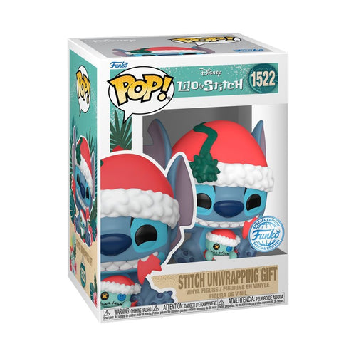 Lilo & Stitch - Stitch Unwrapping Gift US Exclusive Pop Vinyl! 1522