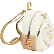 Lion King (1994) - Simba & Nala Floral 10" Faux Leather Mini Backpack
