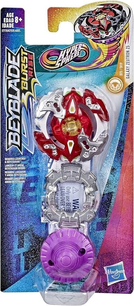 Hasbro Beyblade Burst Rise Hypersphere Galaxy Zeutron Z5 Single Pack