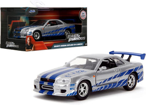 Fast Furious Brians Nissan Skyline Gt-R (BNR34) 1:24 Scale