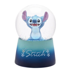 DISNEY STITCH CHRISTMAS SNOW GLOBE