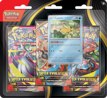 Pokémon TCG: Mega Evolution Three Booster Blister ( 2 PACKS )