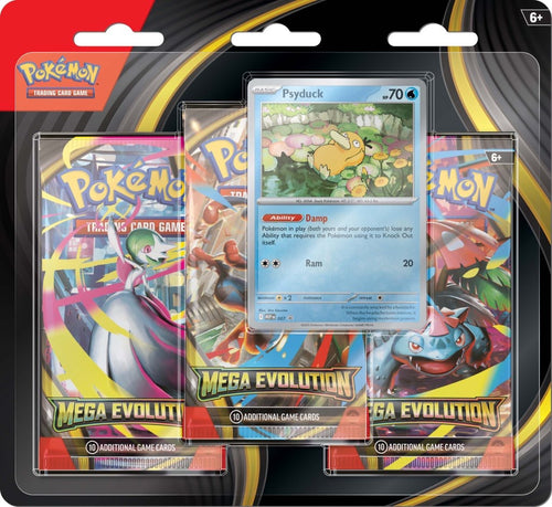 Pokémon TCG: Mega Evolution Three Booster Blister ( 2 PACKS )