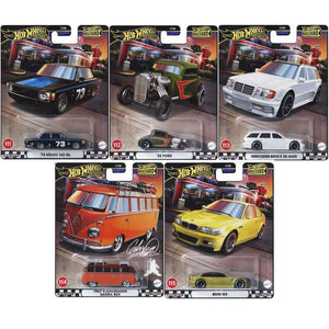 2024 HOT WHEELS Boulevard 5 Car Set (111 - 114) M3, Samba, Volvo, Merc & 32 Ford