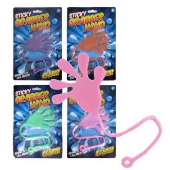 Giant Sticky Grabber Hand 1 Pc Assorted Colours