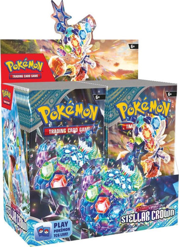 POKÉMON TCG Scarlet & Violet 7 Stellar Crown Booster Box of 36 Packs Sealed