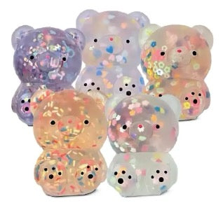 Squishy Confetti Bear - assorted colours available