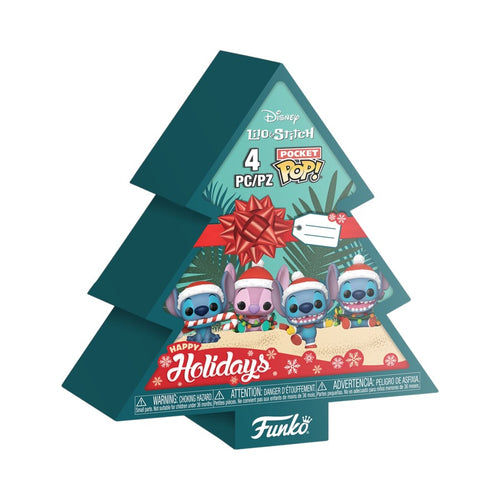Lilo & Stitch - Holiday Tree Box Pocket Pop! 4-Pack