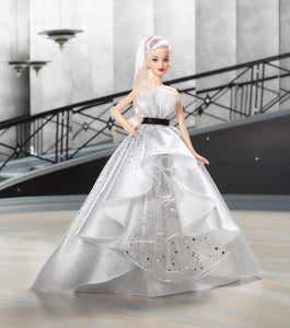 Barbie Signature 60th Anniversary Doll 2018 Blonde Black & White DIAMOND