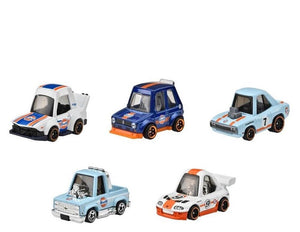Hot Wheels 1:64 Themed Automotive Asst 2025 GULF TOONED Complete Set 1-5