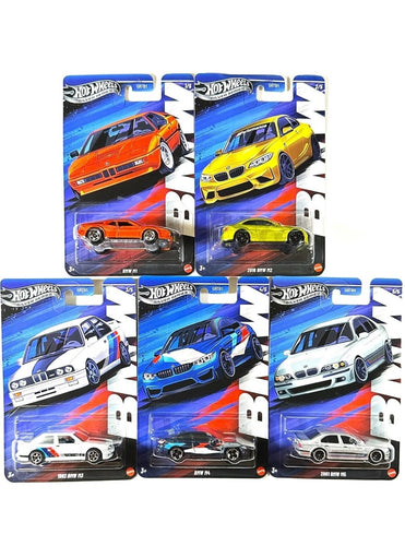 Hot Wheels THEMED SILVER SERIES BMW FULL SET OF 5