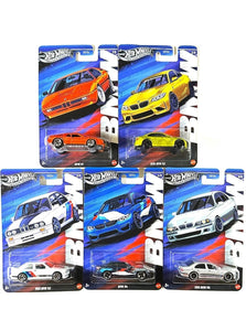 Hot Wheels THEMED SILVER SERIES BMW FULL SET OF 5