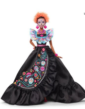 Barbie Signature Día De Muertos 2024 Collectible Barbie Doll in Ruffled in Black Gown