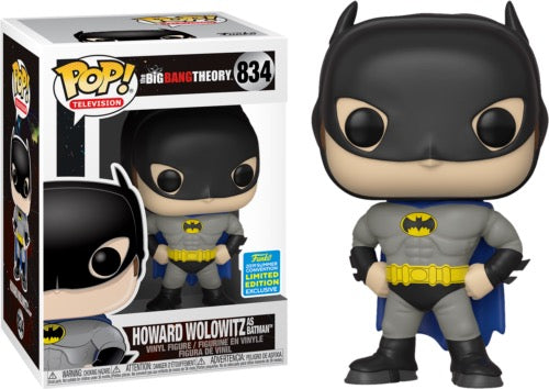 The Big Bang Theory Howard Wolowitz as Batman (SDCC 2019) Funko Pop Vinyl! 834 + PROTECTOR