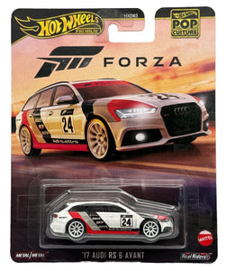 Hot Wheels Premium 2024 Pop Culture  Forza White '17 Audi RS 6 Avant