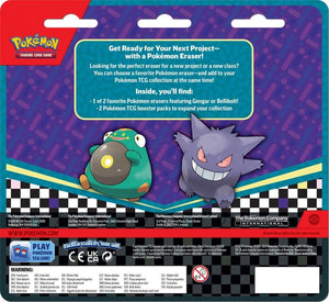 POKÉMON TCG Eraser Blister 2024 GENGAR & BELLIBOLT